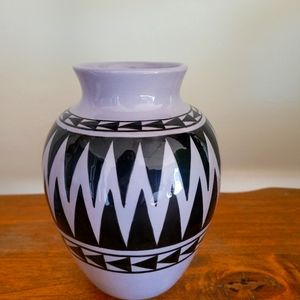 Vintage Purple Dorothy Stewart pottery Vase- signed